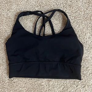 Black LuluLemon sports bra